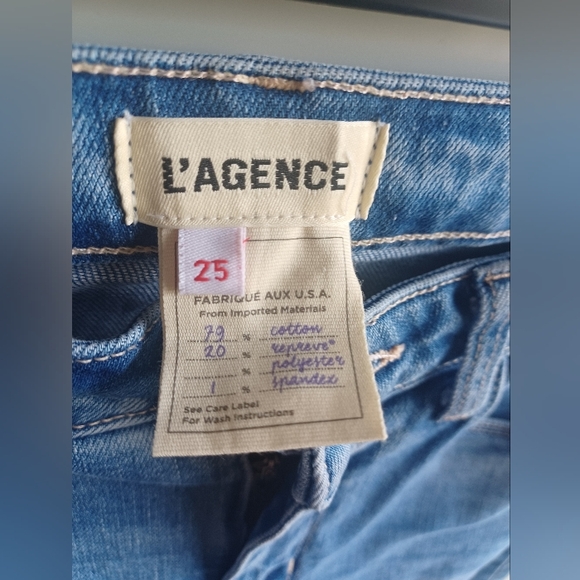 L'AGENCE Harrison High Rise Straight in Alamo - Picture 7 of 8